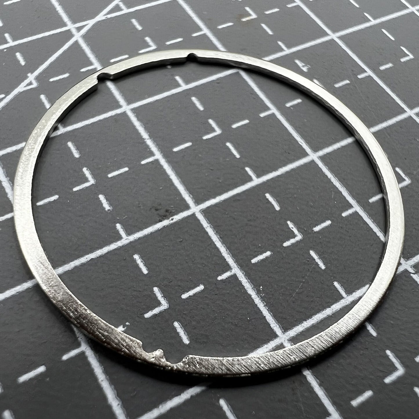 Watch spacer ring for Miyota 8200/8205/8215 movement, ensures secure and precise dial fitting.