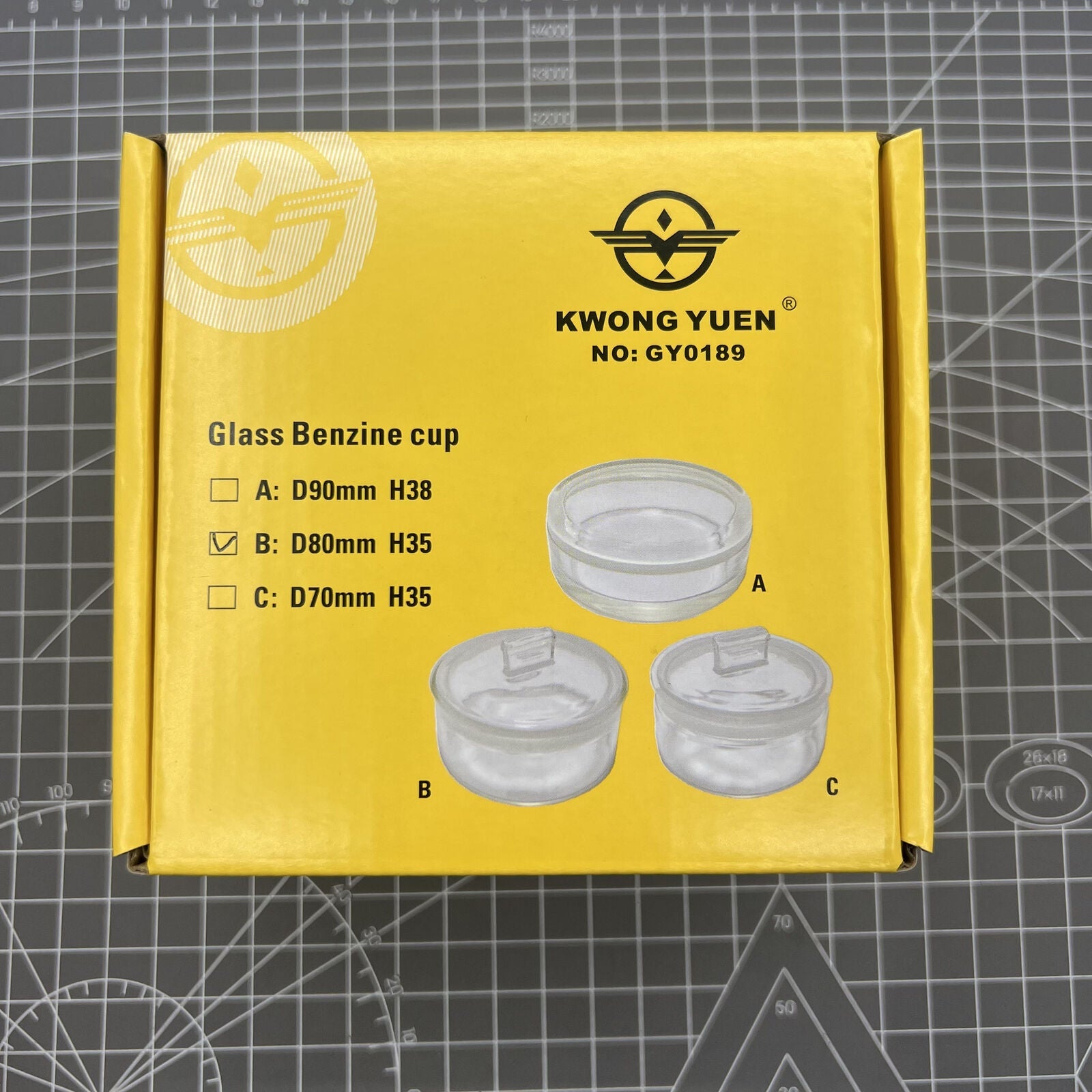 70/80X35mm Oil Benzine Cup with anti-leak cover for precise watch repair fluid control