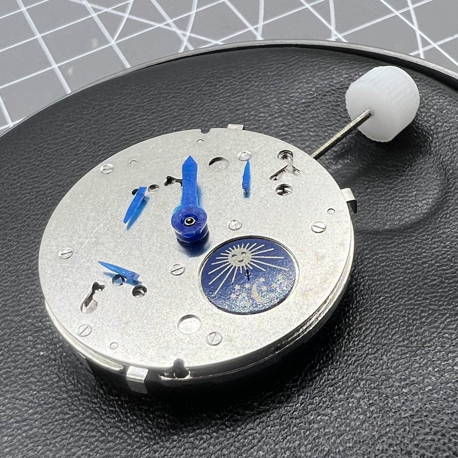 Shanghai JHB10 SP10 automatic watch showcasing small seconds at 3, 6, 9, 12 o'clock positions, elegant design.