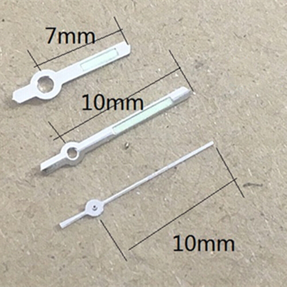2er Set Silberne Leuchtzeiger Für Miyota 2035 Uhrwerk P1-H2-C14