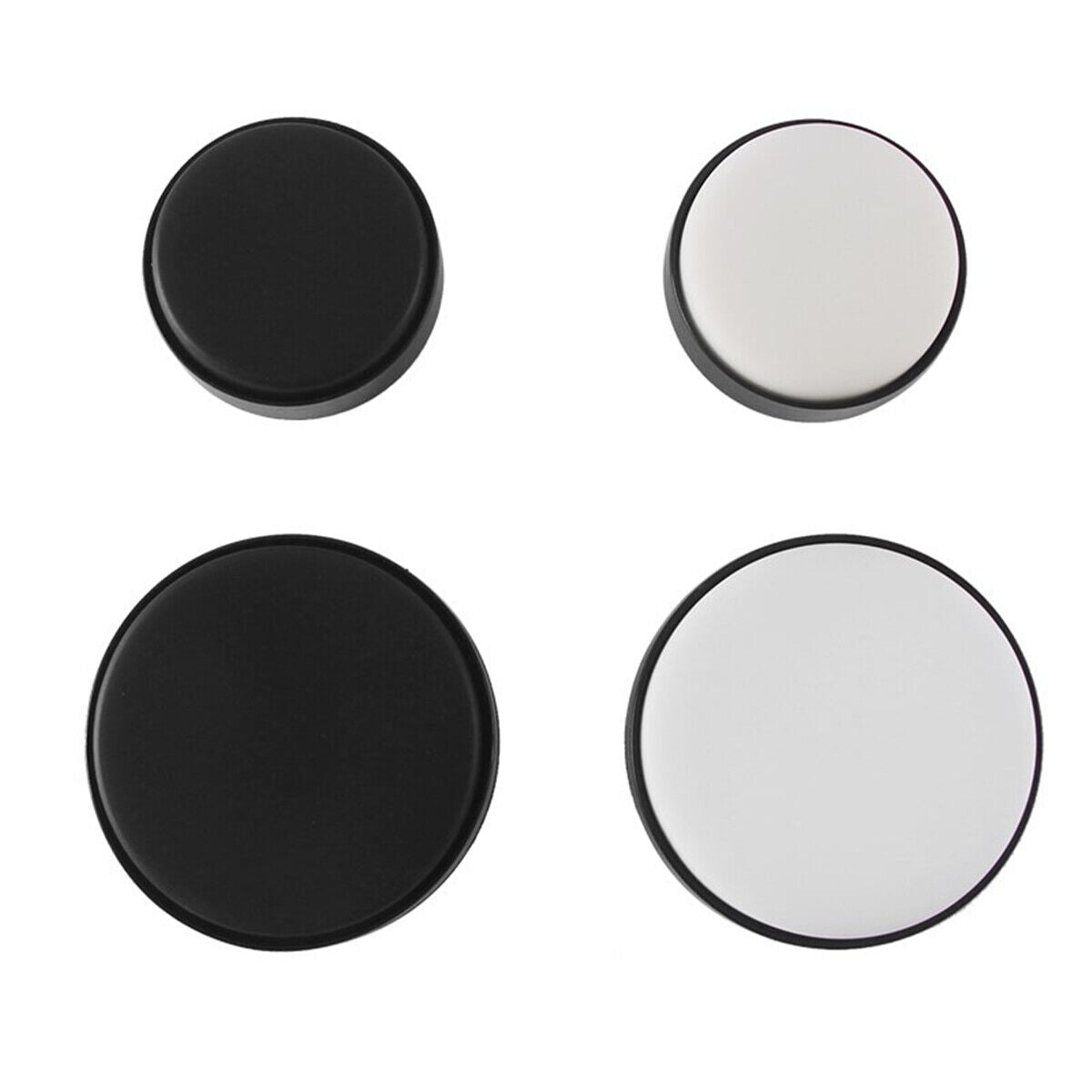 Set of 2 leather watch movement cushions, large and small, for secure watch repair.