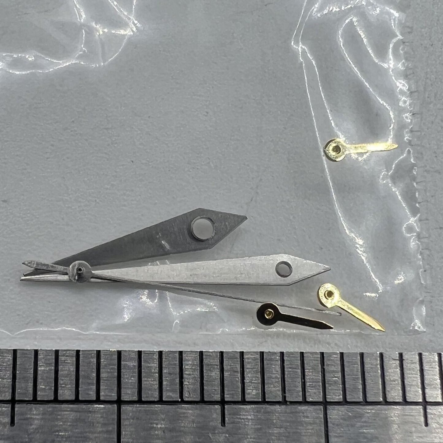 Aiguilles de montre 11,5 mm, finition argent mat, forme de flèche, pour VX3J, VX9J, VX7J, VX3N, VX9N