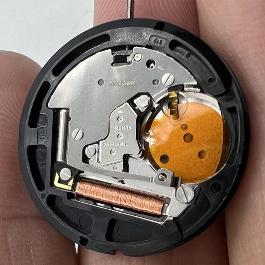 Ronda 519 quartz watch movement mechanism for precise timekeeping in watch accessories.