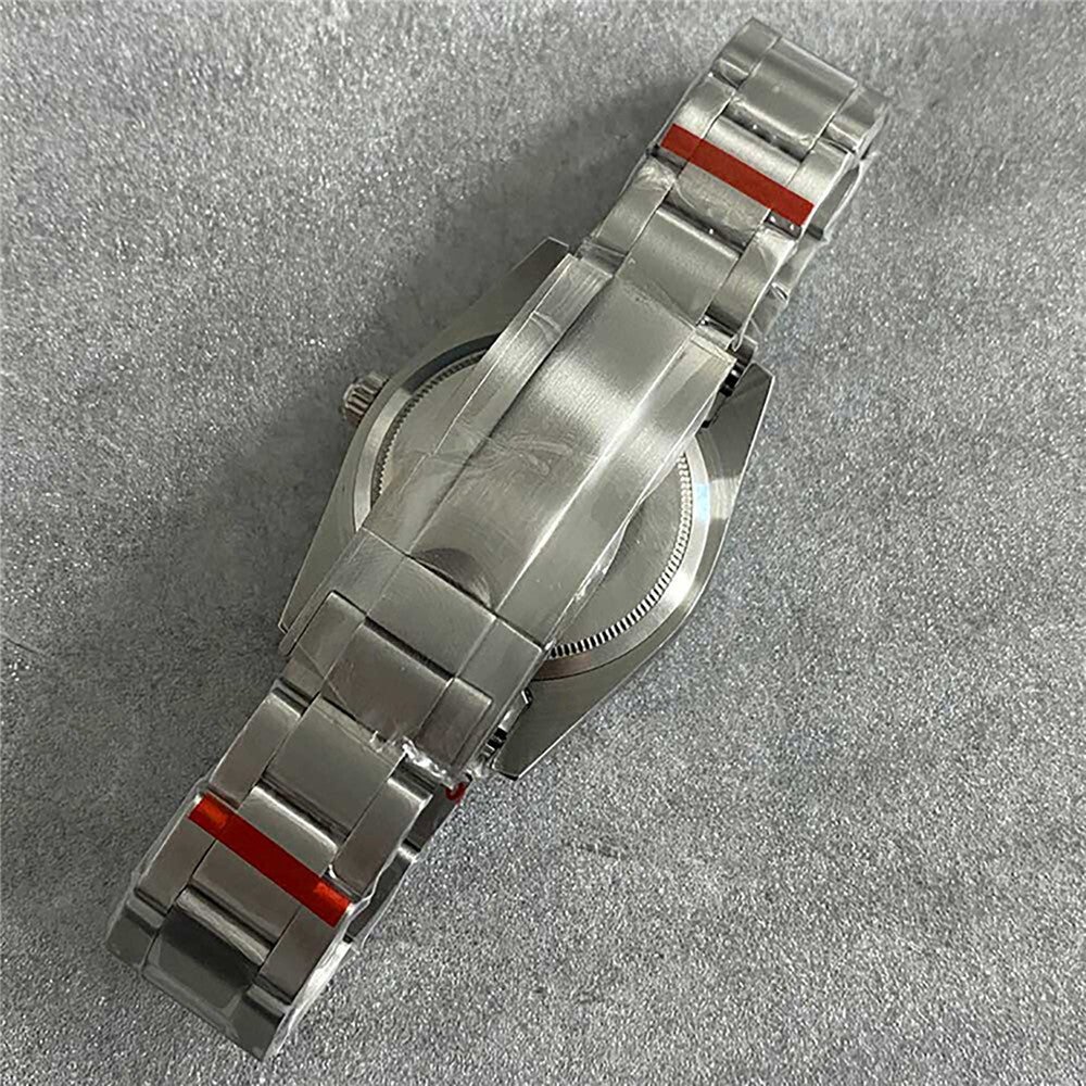 Boîtier de montre + bracelet en verre saphir, boîtier en acier inoxydable pour NH35/36/4R