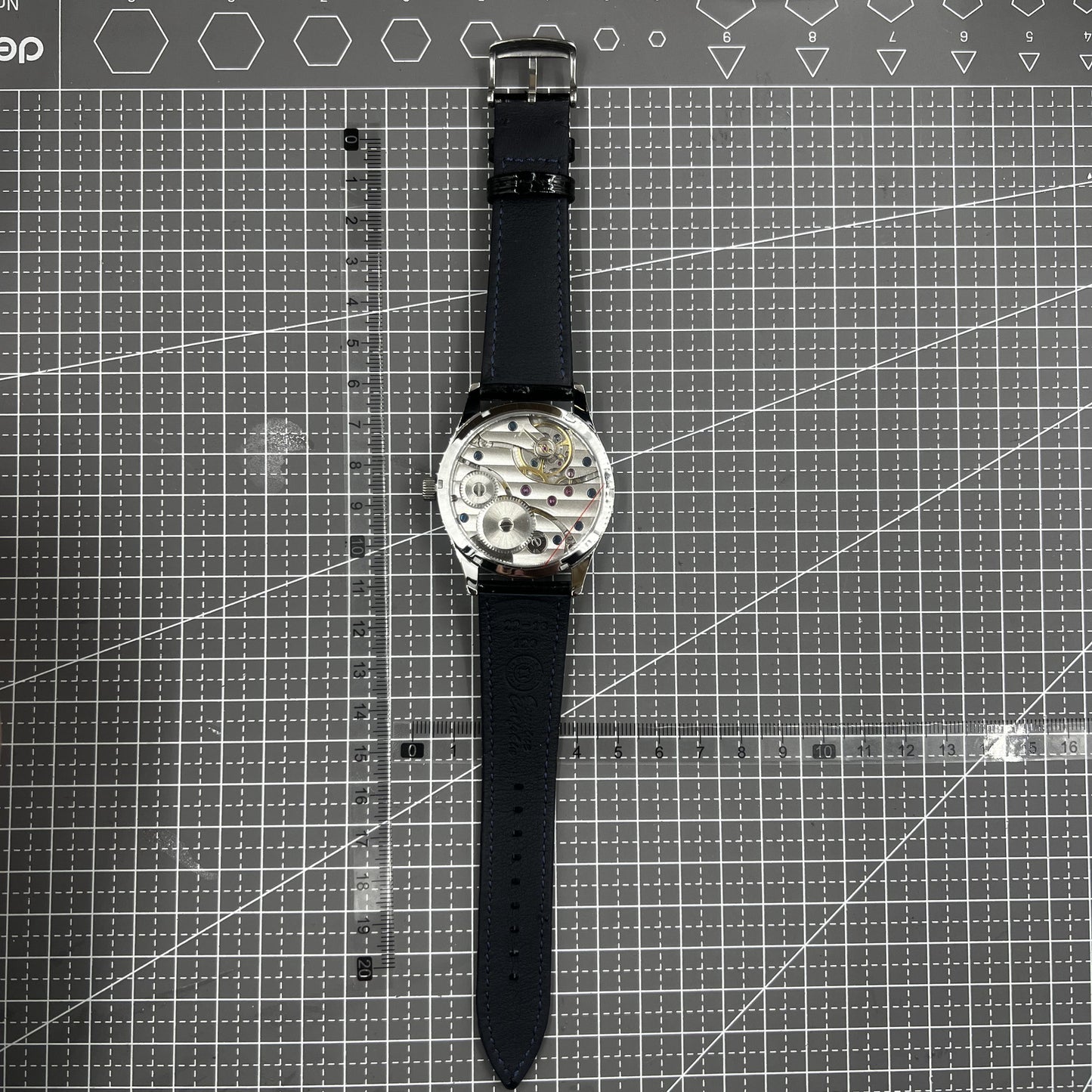 42mm Men Watch Seagull ST3600 Manual Chain Up Mechanical Movement
