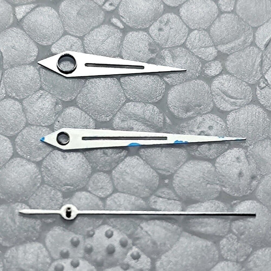 HANGZHOU2350 watch hand set, polished blue hollow design, fits 10�15�15mm movement parts.