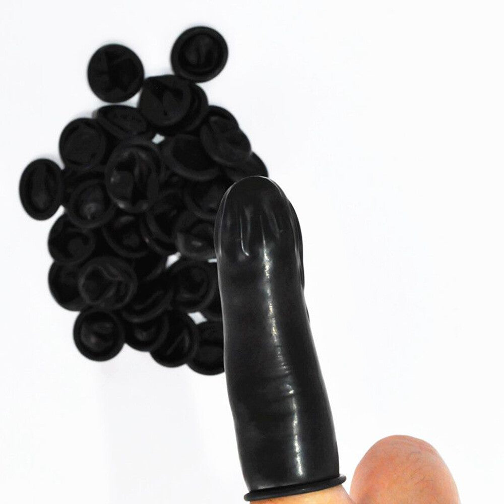 Anti-static Natural Rubber Disposable Latex Finger Cots Sets Watch Repair NEW