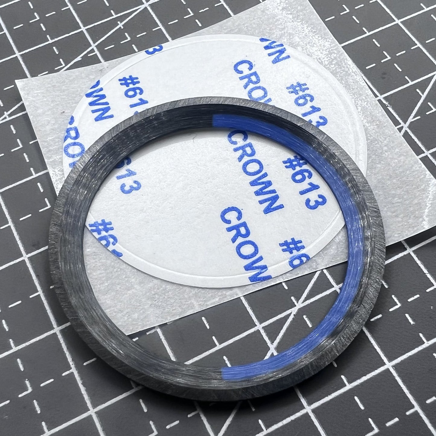 38mm Keramik Uhr Lünette Slope Blau + Schwarz Ring Grüne Schrift GMT für SUB