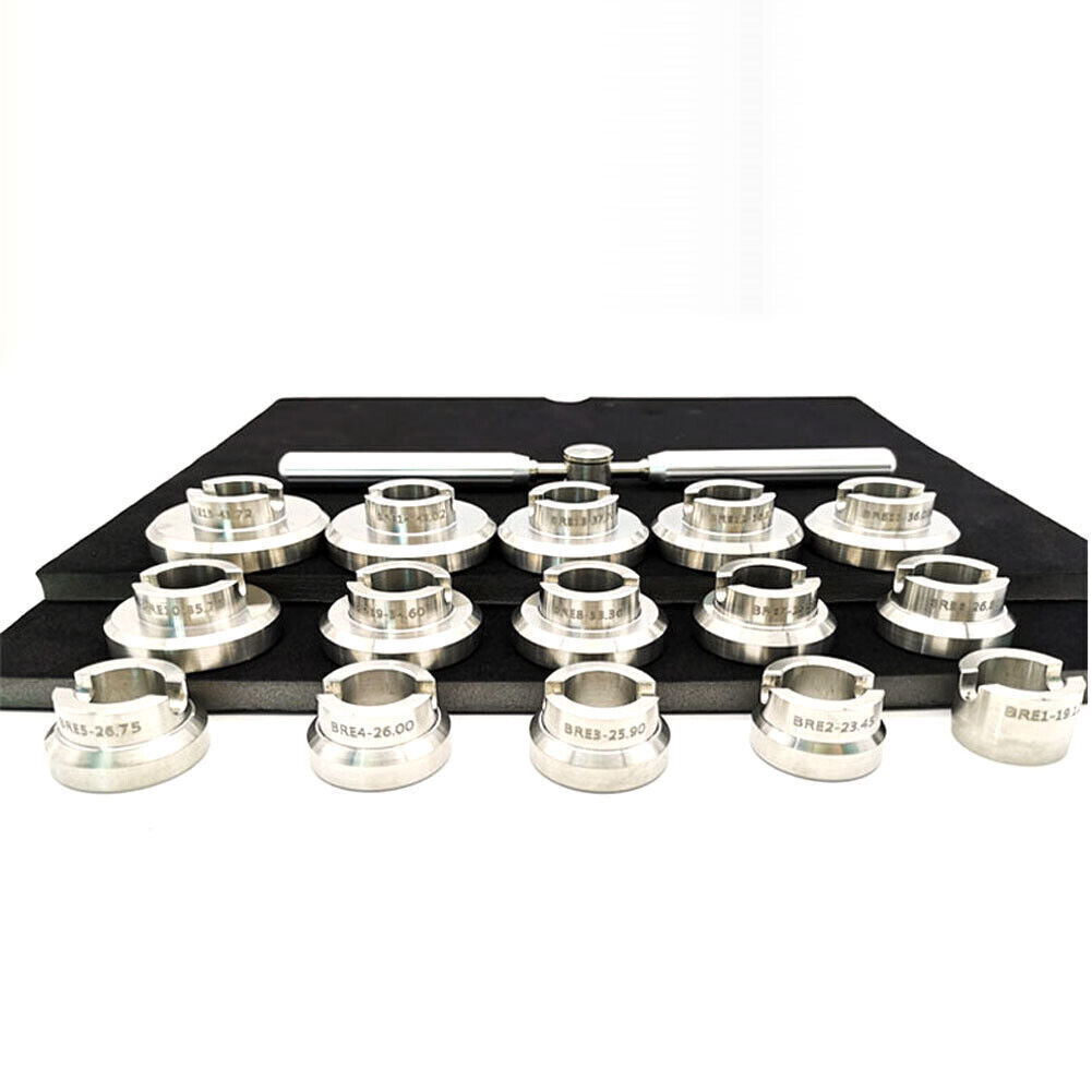 15PCS Stainless Steel Watch Case Opening Dies for Breitling Caseback Removal