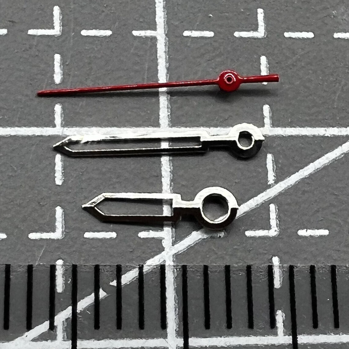 Jeu d'aiguilles de montre argentées pour mouvement Miyota 2035, longueur 12 mm/10 mm/7 mm, n° 1292