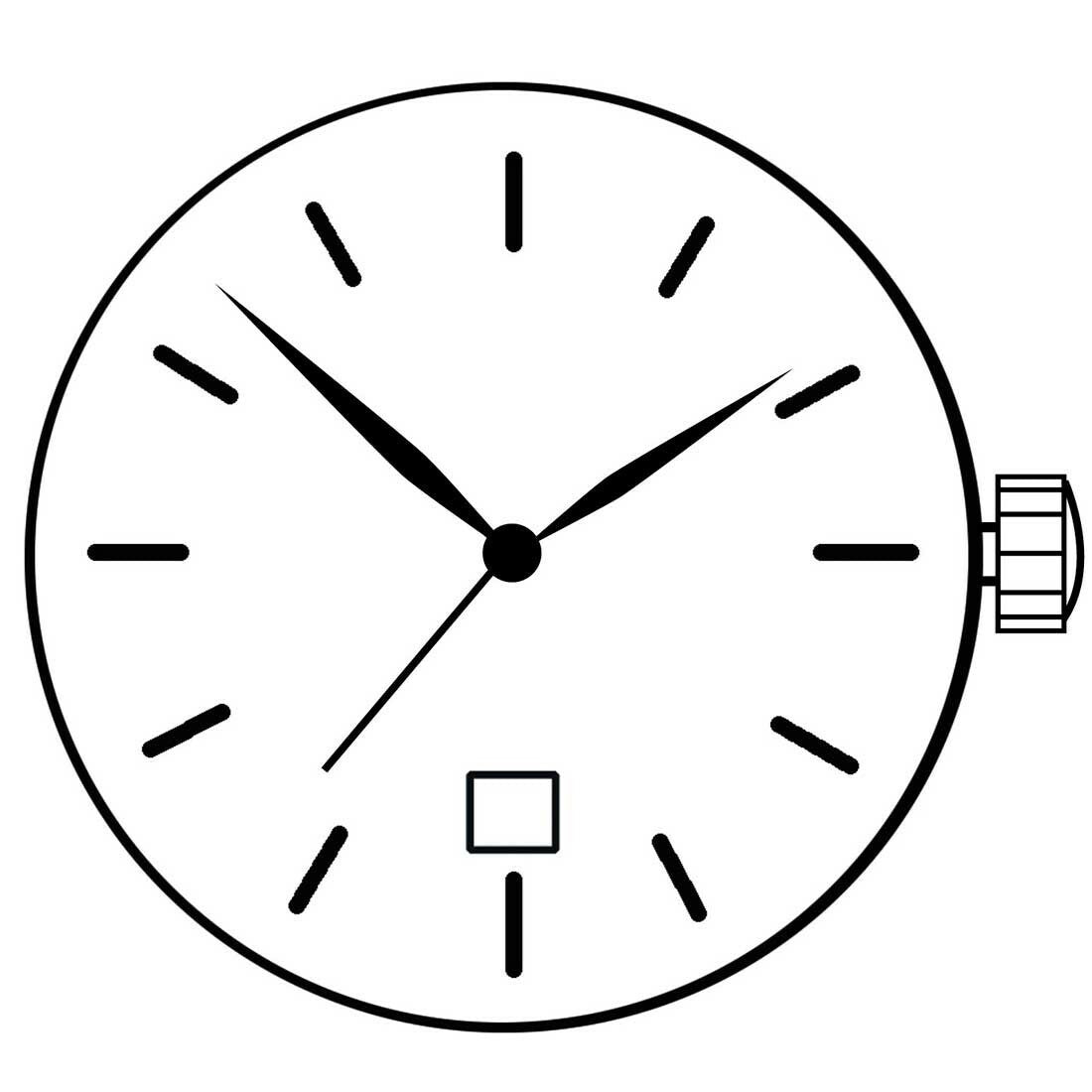 Ronda 515 Quartz Watch Movement Date At 3/6