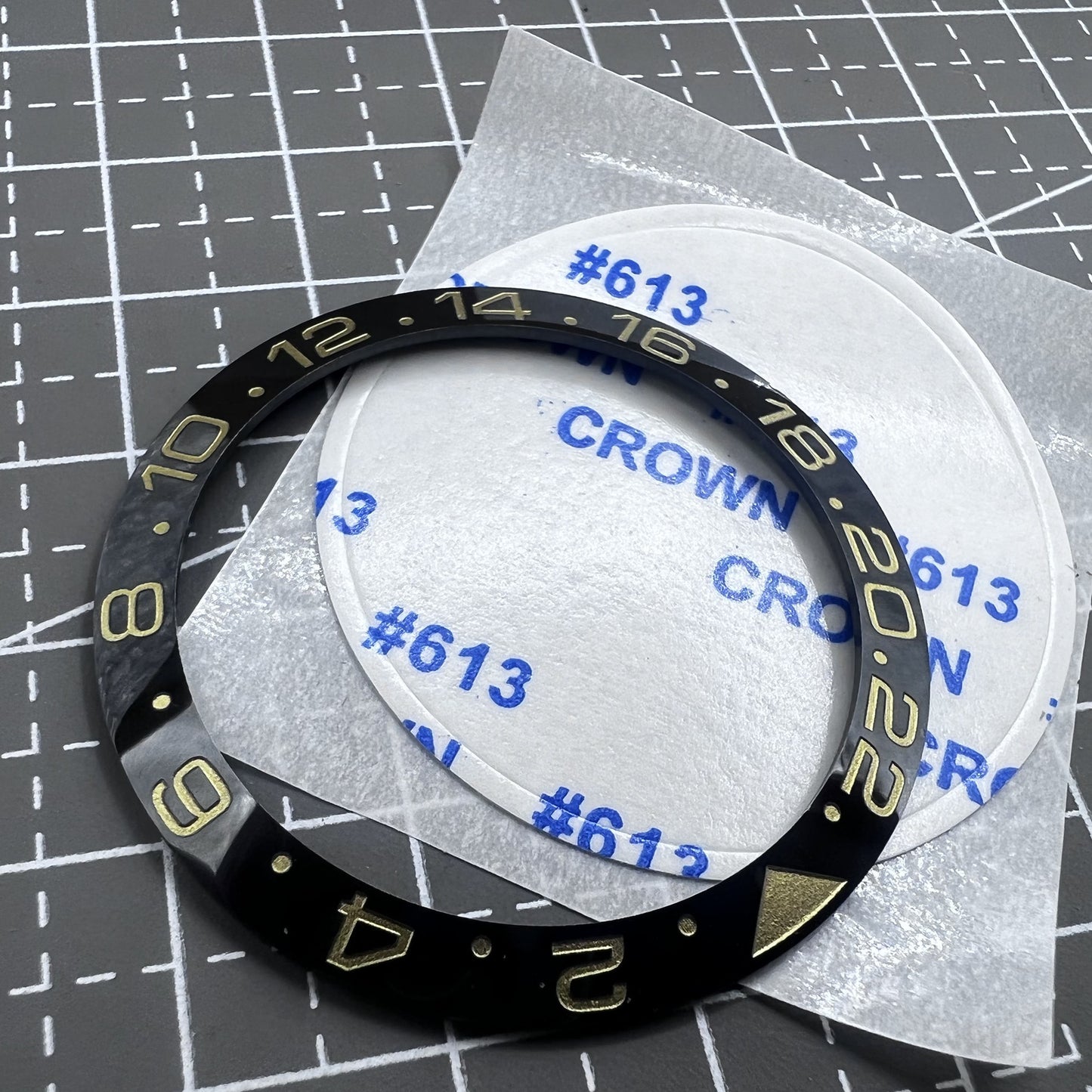 38mm Ceramic Watch Bezel Insert Super Luminous Fit for Automatic GMT Men's Watch