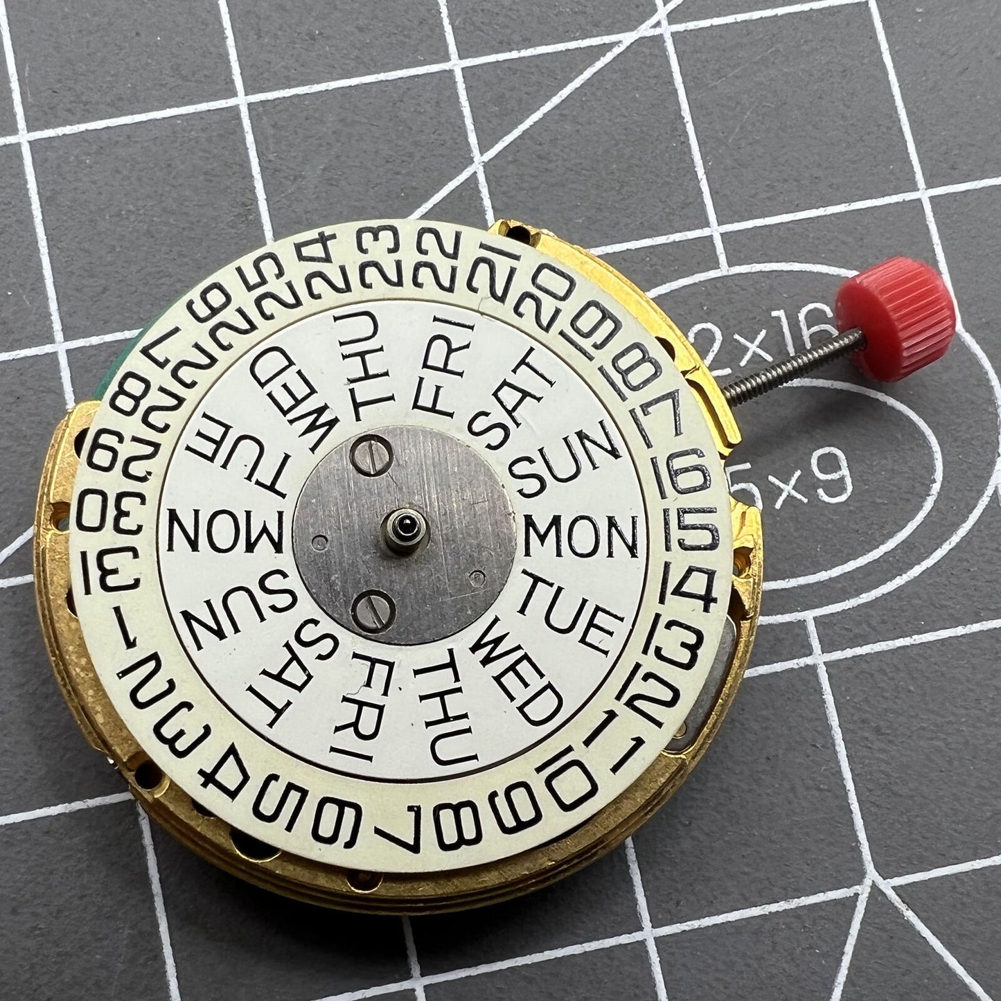 ESA 9183 Quartz Movement Double Calendar 3 Hands Swiss Movement