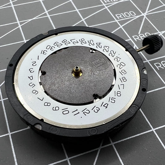 Swiss Made ETA G10.791 quartz movement for precise multifunctional watch performance.