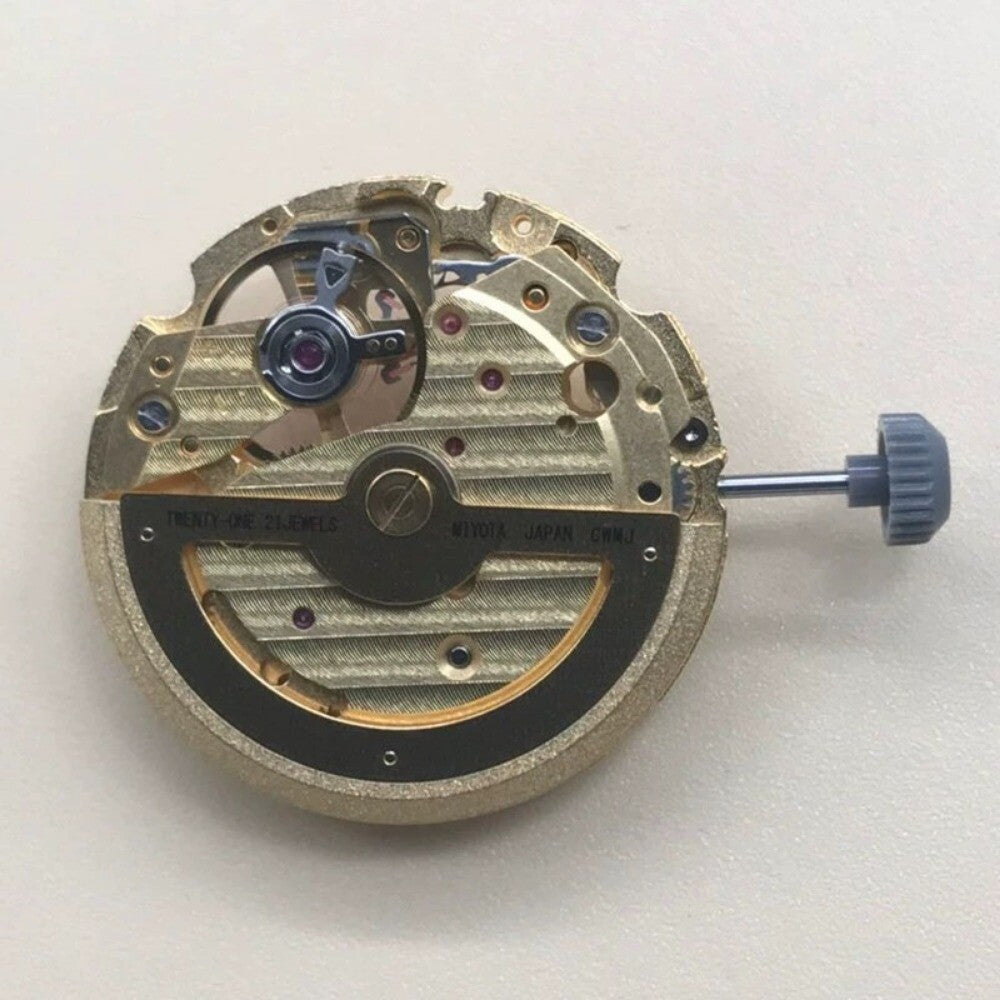 Neu Miyota 82S0 Golden/Silber Überzogene Hohl Japan Automatische Mechanische Bewegung