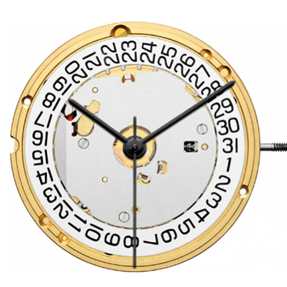 ETA E63.111 Watch Quartz Movement 3 Hands Date At 3/6
