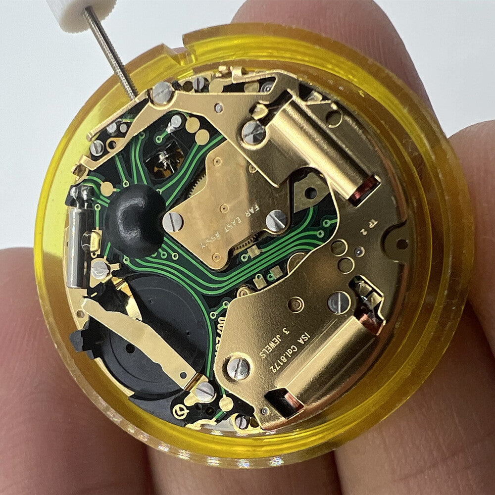 ISA 8172 quartz watch movement by ISA Swiss, precise replacement for accurate watch repairs.