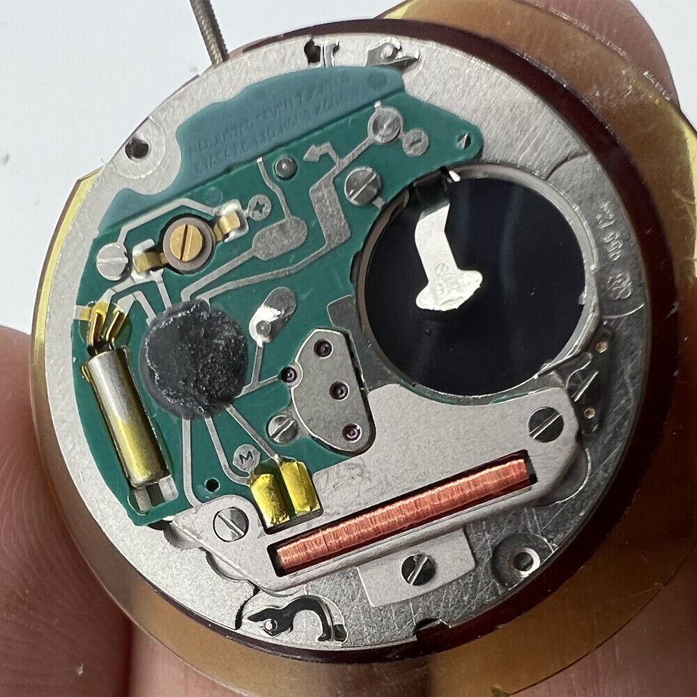 ETA 955.124 Swiss Made quartz watch movement with day-date for accurate watch repairs.