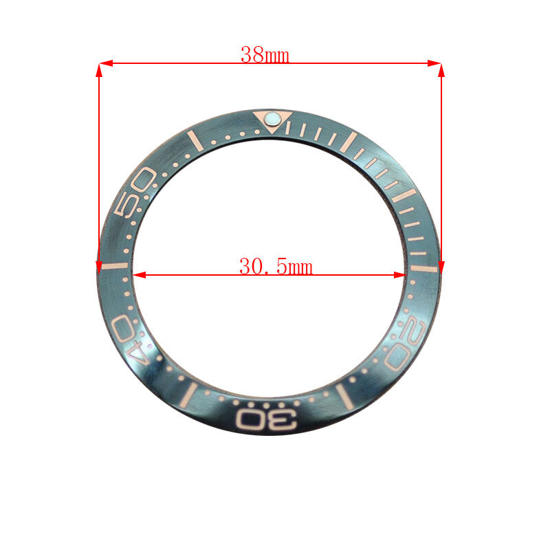 38mm Ceramic Watch Bezel For GMT Mens Watch Accessories Watch Repair Part
