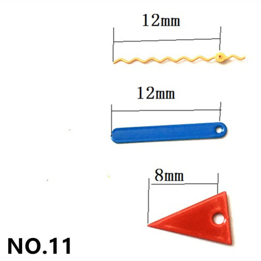 Set of 12mm triangle irregular watch hands for Miyota 2035, perfect for custom fashion timepieces.