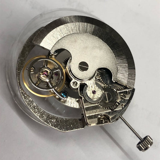 China-made automatic mechanical watch movement with visible flywheel, multifunctional features for precise timekeeping.