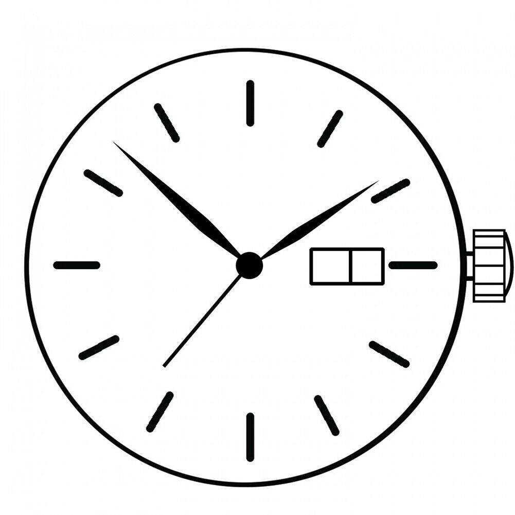 ETA 805.122 Watch Quartz Movement 3 Hands, Day/Date 3