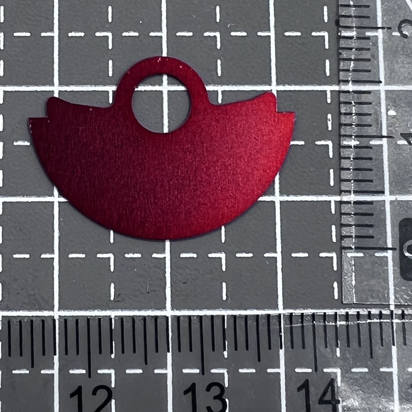 Solid Red Metal Rotor Oscillating Weight Overlay Fit for Movement NH35 NH36