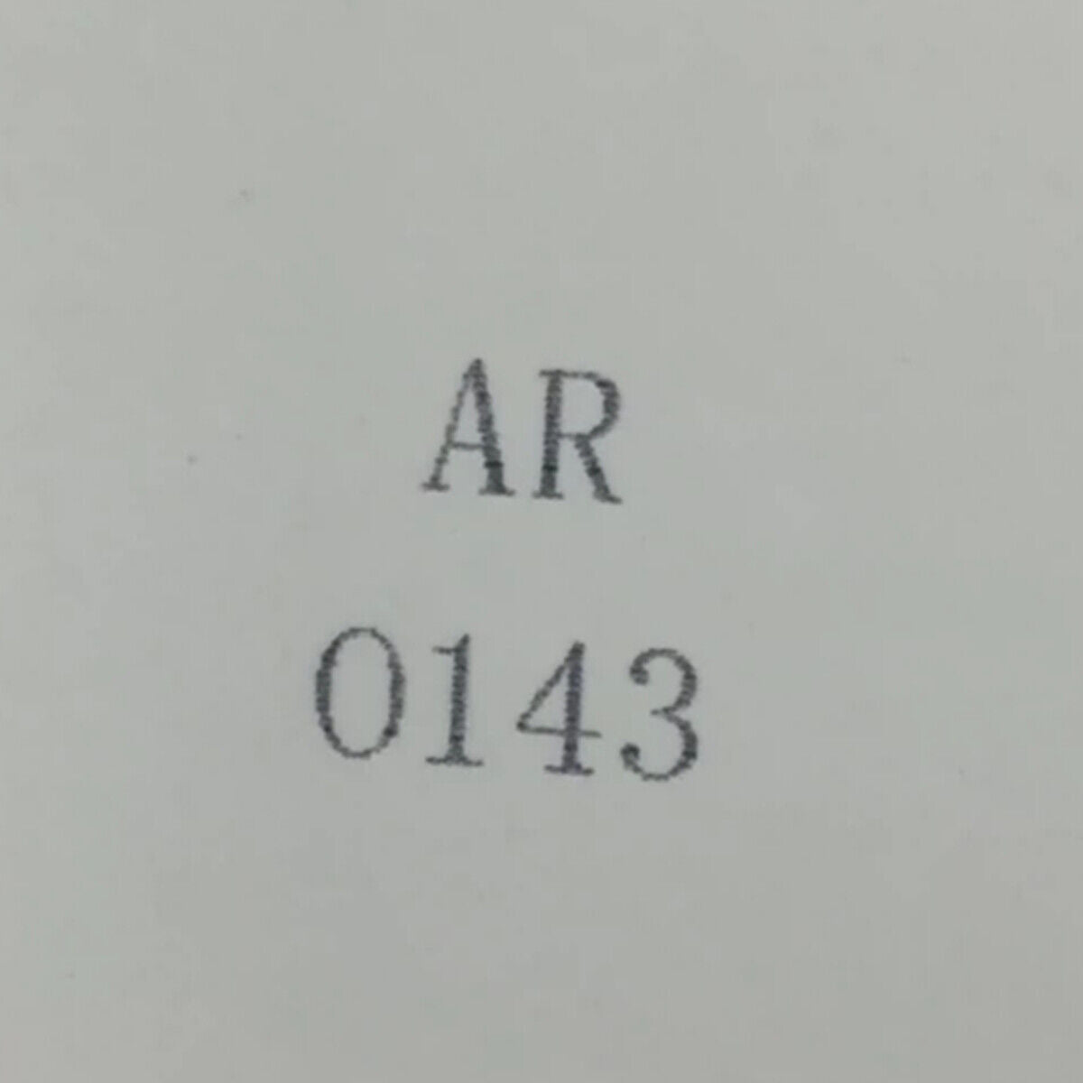 Replacement square glass for AR0143 watch, durable and clear for reliable repair.