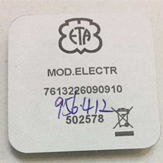 Swiss ETA 956.412 movement repair circuit board for precise watch accessory replacement.