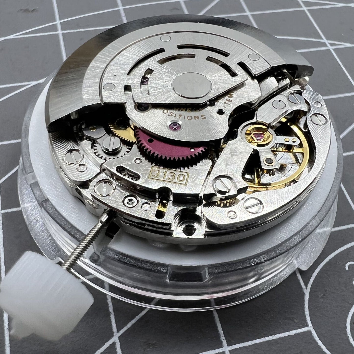 SA 3130 Mechanisches Automatikwerk Blaues Uhrwerk mit Unruhfeder