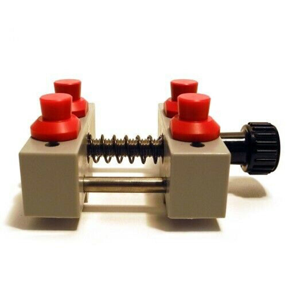 Bergeon 5685 large waterproof watch case vice holder for precise watch repair and secure assembly.