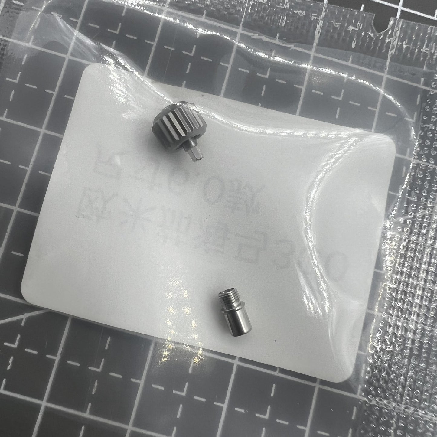 Graue Titanschraubkrone Universal für Seamaster 300 Uhrengehäuse 231.20