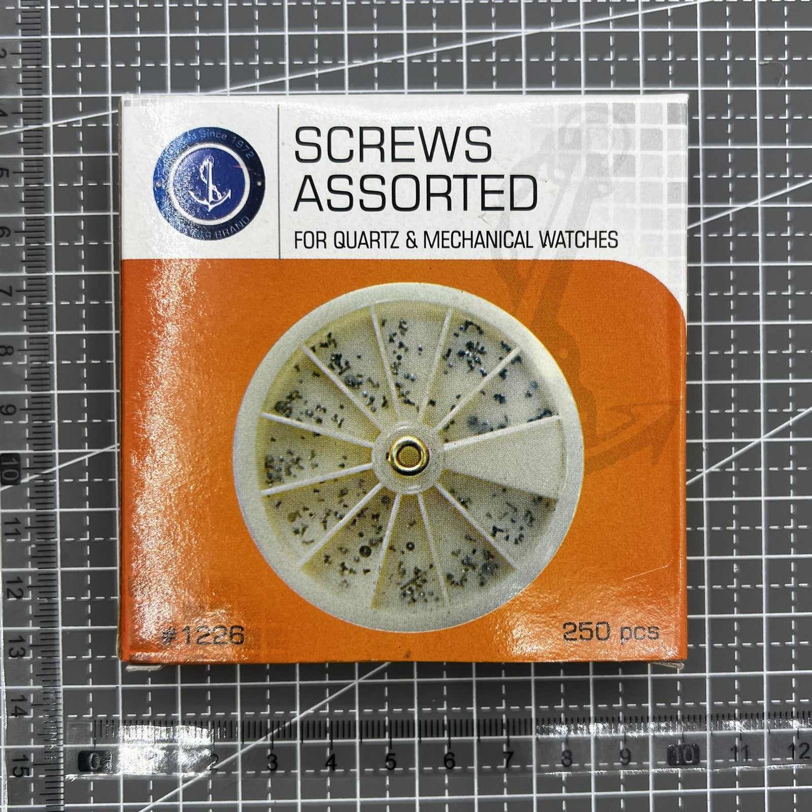 Stainless Steel Mini Watch Screws Assortment 250pcs for watch repair and accessory maintenance.