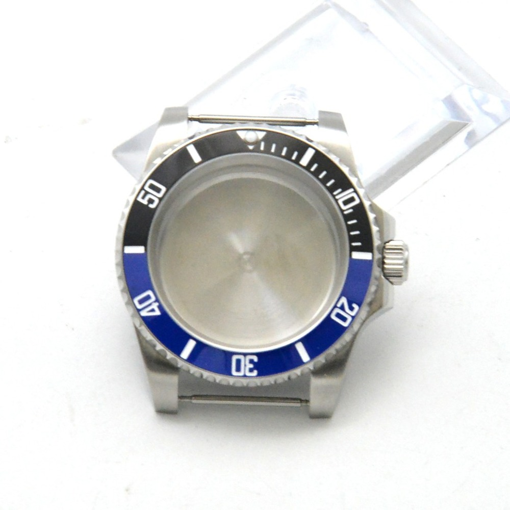 Montre de yacht automatique 40 mm GMT, boîtier compatible avec le mouvement NH35/36, verre saphir