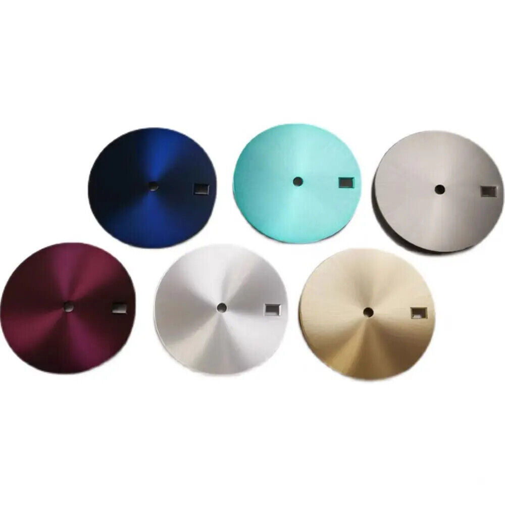28.5mm No Lume Single Calendar watch dial for NH35/36 movement, precise timekeeping.