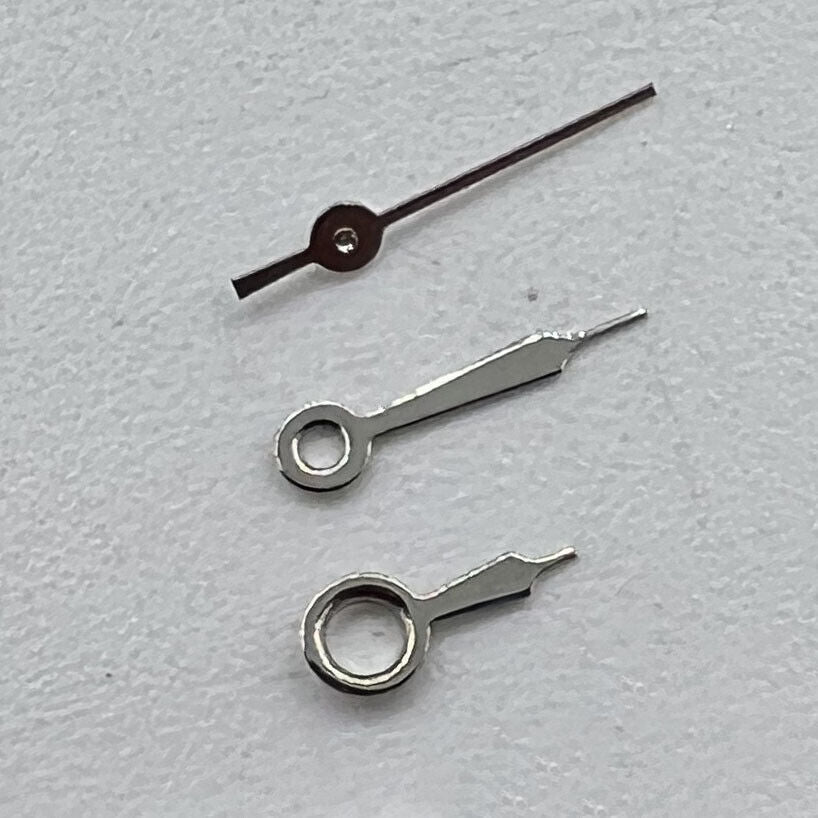 Jeu d'aiguilles de montre argentées pour mouvement Miyota 2035, longueurs 7 mm/6 mm/5 mm, n° 1229