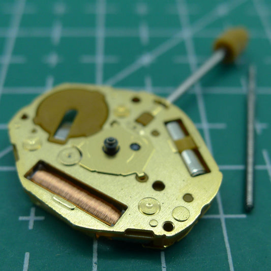Japan-made Miyota GL30 quartz watch movement with three golden hands, precision timekeeping for accessories