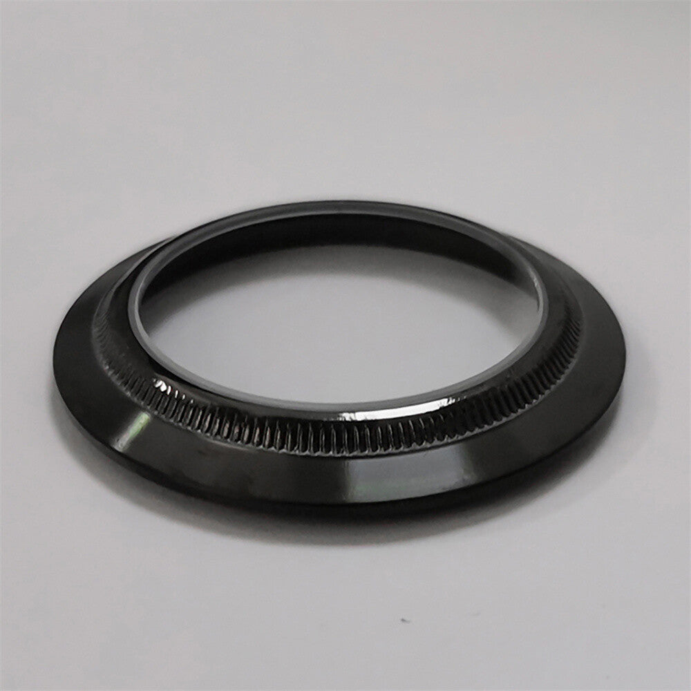 Boîtier de montre 40 mm avec bracelet en acier inoxydable noir PVD et verre saphir pour NH35/NH36