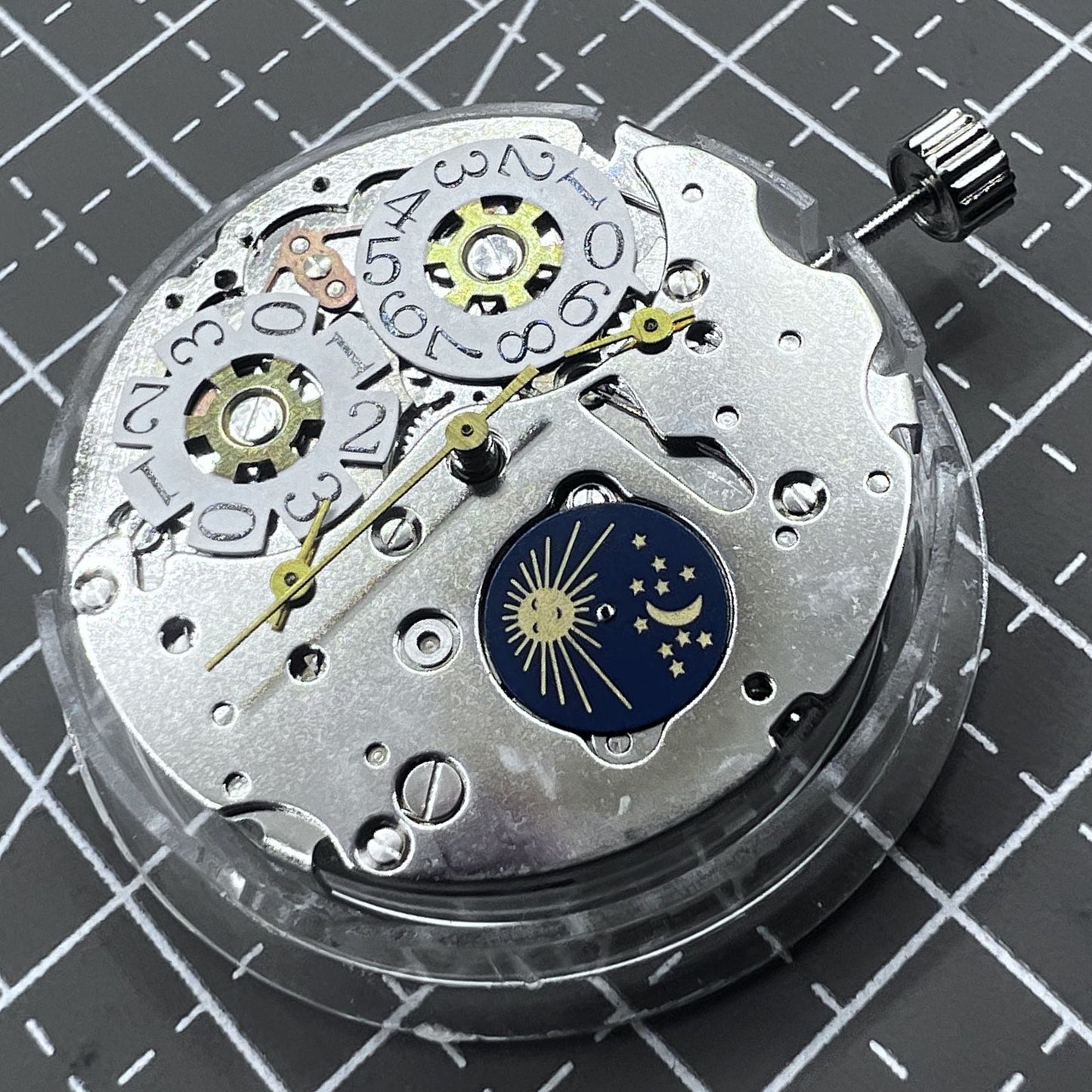 Tianjin Seagull ST16 Automatisches mechanisches Uhrwerk, Datum bei 12
