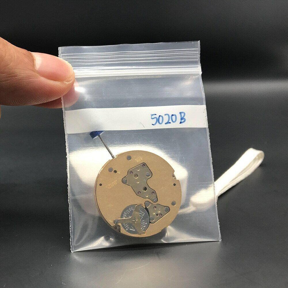 Golden 10 Jewels Ronda Quartz watch movement 5020.B by 5020.B, Swiss precision for reliable timekeeping.