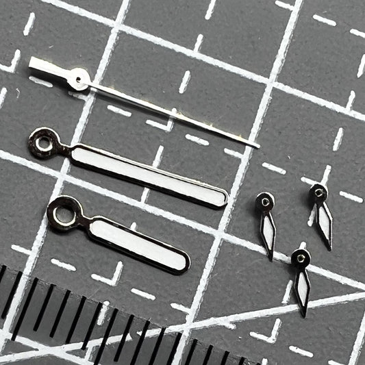 2 Sets Pack Grünes Leuchtzeiger Rund Spitz 11.5mm für VD53 VD54 VD57 Uhrwerk