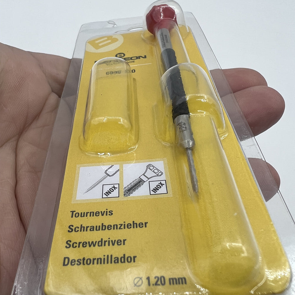 Bergeon 6899-120 ergonomic screwdriver with 1.20mm tip for precise watch repair and maintenance