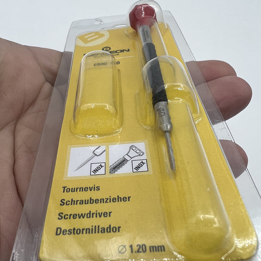 Bergeon 6899-120 ergonomic screwdriver with 1.20mm tip for precise watch repair and maintenance