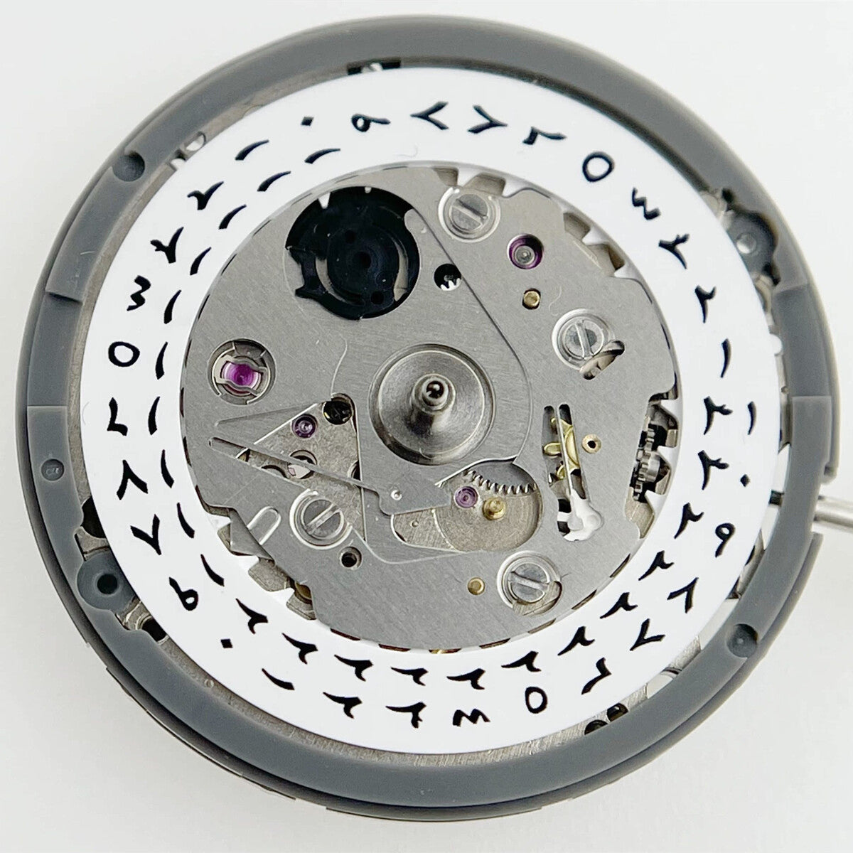 In Japan hergestelltes automatisches mechanisches Uhrwerk NH35 mit arabischer Schrift