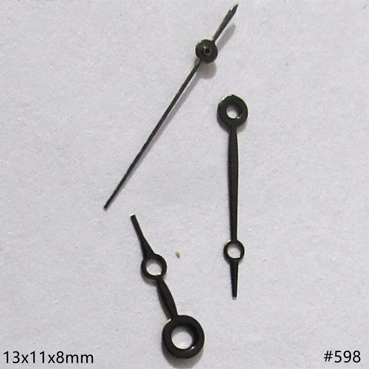 13 mm schwarz lackierter hohler Uhrzeigersatz für Miyota 2035 2115 2105 2305