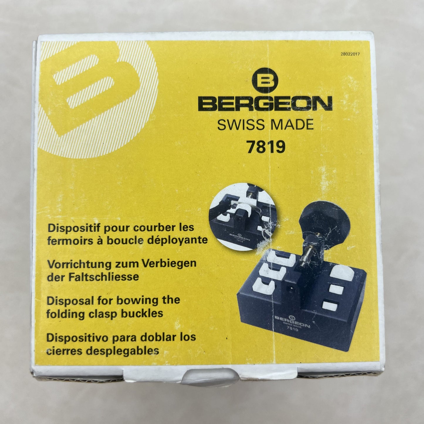 Swiss Bergeon 7819 bending Device for Folding Bracelet Clasps Fix Repair