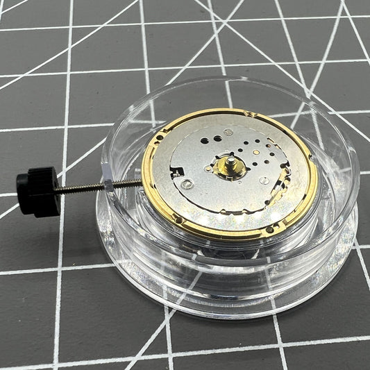 Swiss ETA F03.101 quartz watch movement with 2 hands, no date, precise timekeeping by Swiss ETA.
