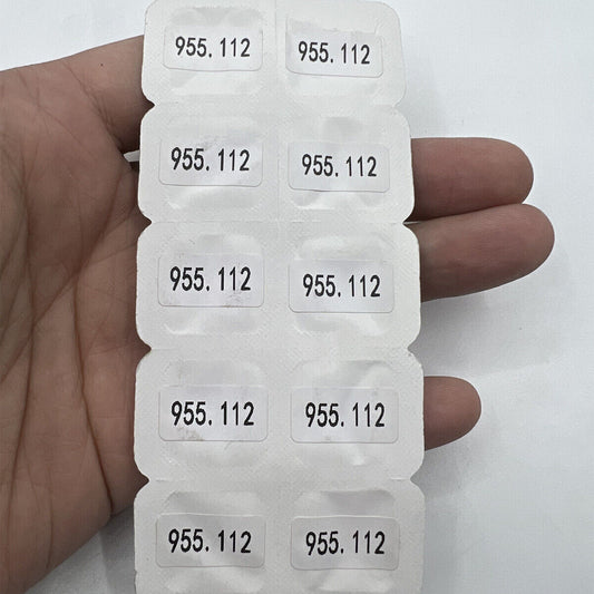 Swiss New Generic 10PCS watch winding stems compatible with ETA 955.112/956.112 movement for precise repairs.