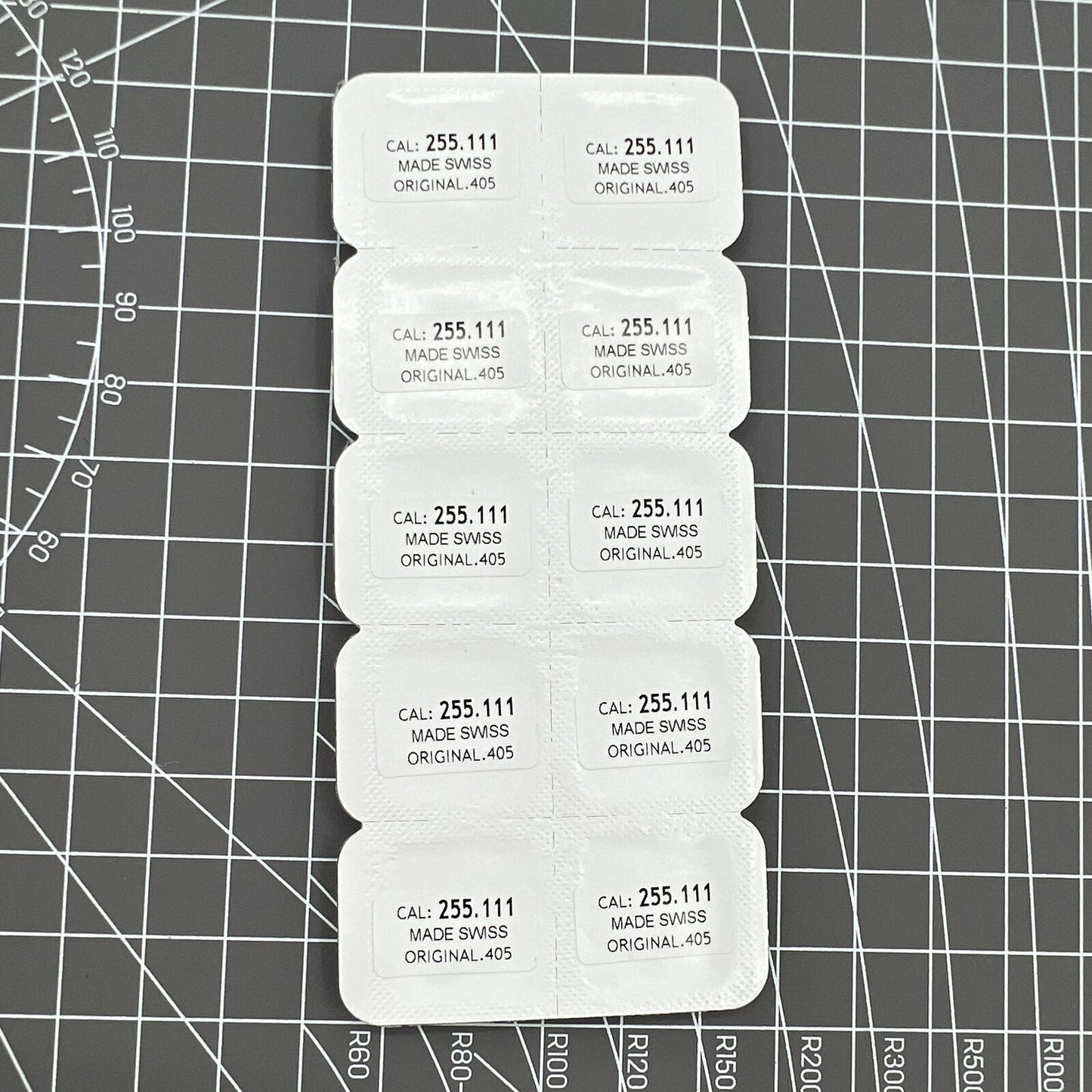 Replacement watch winding stems set for ETA 255.111 movement, compatible with multiple watch brands.