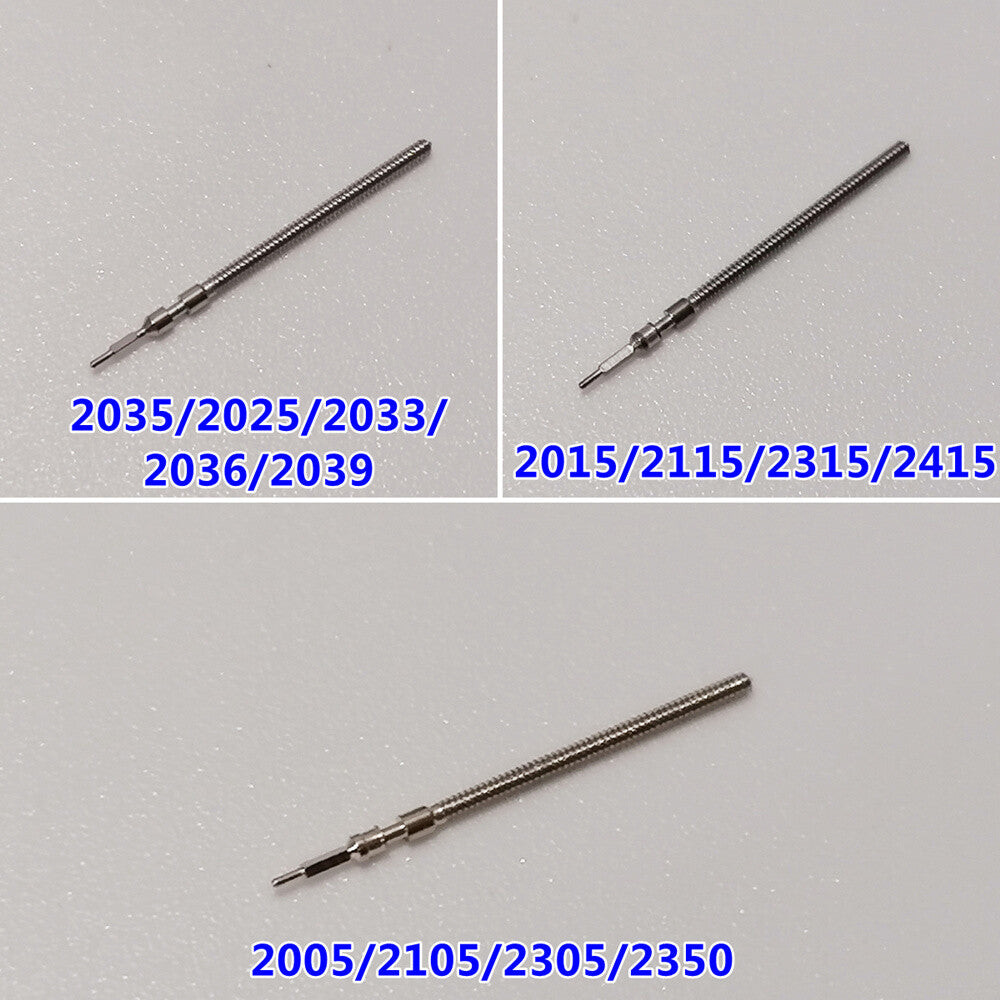 5 PIECES Watch Winding Stems Fit for Miyota 2005/2105/2305/2350 Movement